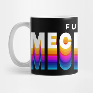 future mechanic in gradient color Mug